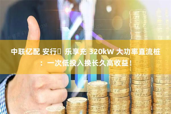中联亿配 安行・乐享充 320kW 大功率直流桩：一次低投入换长久高收益！
